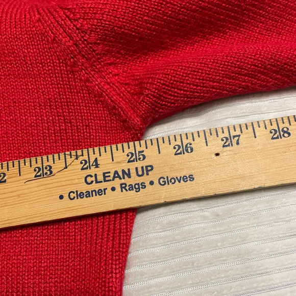 Polo by Ralph Lauren Red Knit Quarter Zip Long Sleeve Pullover Sweater Men’s 2XL - Picture 7 of 8